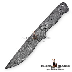 Damascus Blade Blank Hand Forged for Skinner Knife Making Supplies AB14