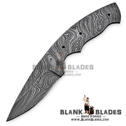 Damascus Blade Blank Hand Forged for Skinner Knife Making Supplies AB21
