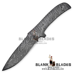 Damascus Blade Blank Hand Forged for Skinner Knife Making Supplies AB23
