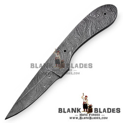 Damascus Blade Blank Hand Forged for Skinner Knife Making Supplies AB30