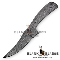 Damascus Blade Blank Hand Forged for Skinner Knife Making Supplies AB32