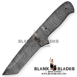 Damascus Blade Blank Hand Forged for Skinner Knife Making Supplies AB36