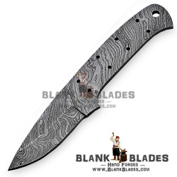 Damascus Blade Blank Hand Forged for Skinner Knife Making Supplies AB38