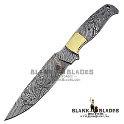 Damascus Blade Blank Hand Forged for Skinner Knife Making Supplies AB47