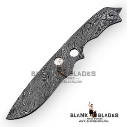 Damascus Blade Blank Hand Forged for Skinner Knife Making Supplies AB52