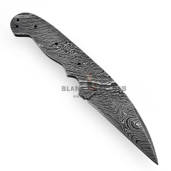 Damascus Blade Blank Hand Forged for Skinner Knife Making Supplies AB53