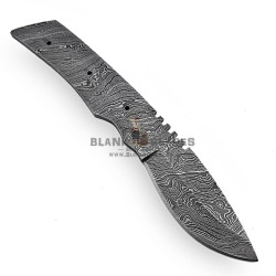 Damascus Blade Blank Hand Forged for Skinner Knife Making Supplies AB54