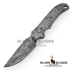 Damascus Blade Blank Hand Forged for Skinner Knife Making Supplies AB58