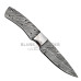Damascus Blade Blank Hand Forged for Skinner Knife Making Supplies AB73
