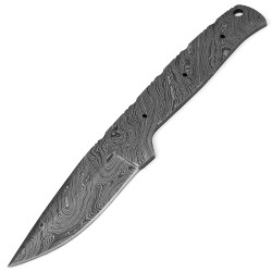 Damascus Blade Blank Hand Forged for Skinner Knife Making Supplies AB79