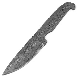 Damascus Blade Blank Hand Forged for Skinner Knife Making Supplies AB81