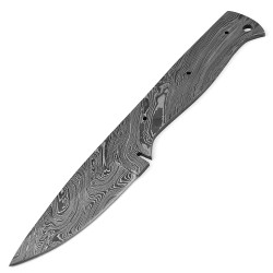 Damascus Blade Blank Hand Forged for Skinner Knife Making Supplies AB84