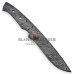 Damascus Blade Blank Hand Forged for Skinner Knife Making Supplies AB29