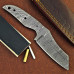 Knife Making Kit DIY includes Damascus Blade Blank, Pins, Handle Scales, Leather Sheath as Knife Making Supplies NB104