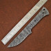 Knife Making Kit DIY includes Damascus Blade Blank, Pins, Handle Scales, Leather Sheath as Knife Making Supplies NB106