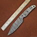 Knife Making Kit DIY includes Damascus Blade Blank, Pins, Handle Scales, Leather Sheath as Knife Making Supplies NB109