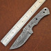Knife Making Kit DIY includes Damascus Blade Blank, Pins, Handle Scales, Leather Sheath as Knife Making Supplies NB111