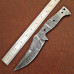 Knife Making Kit DIY includes Damascus Blade Blank, Pins, Handle Scales, Leather Sheath as Knife Making Supplies NB112