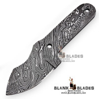 Damascus Blade Blank Hand Forged for Skinner Knife Making Supplies AB04